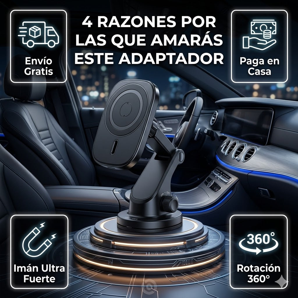 FlexMag 360™ – Agarra, gira y ajusta tu celular en cualquier ángulo con un solo toque magnético